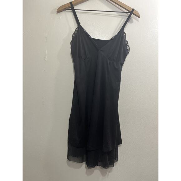 Y2K Whimsigoth Retro 90s Dark Romantic Fairygoth Babydoll Dress M Prom Witchy - Picture 1 of 15